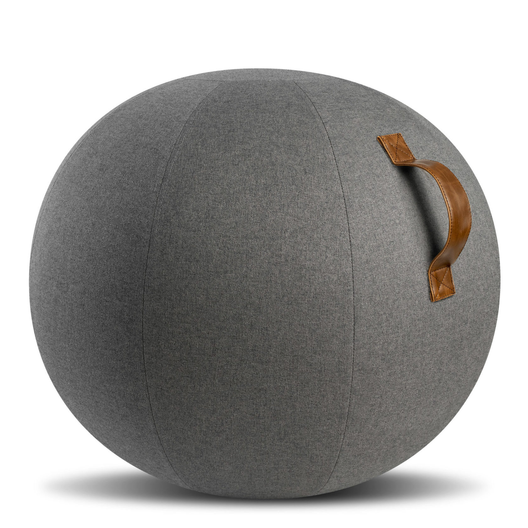 mörkgrå balansboll i tyg|Coreball Icon - Balansboll Design Mörkgrå - miljöbild|Coreball Icon - Balansboll Design Mörkgrå - miljöbild|Balansboll Design Mörkgrå för kontor och hemmamiljö
