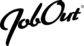 JobOut logotyp svart